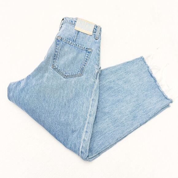 Mother Double Prep Fun Dip Flood Fray Nothing Else Like It Denim Jeans Size 24 - Picture 12 of 12